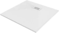 Brodziki prysznicowe - Mexen Hugo brodzik kwadratowy SMC 80 x 80 cm, biały, maskownica biała - 42108080-W - miniaturka - grafika 1
