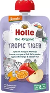 Desery dla dzieci - Holle Mus dla niemowląt Tropikalny Tygrys, Jabłko, Mango i Marakuja (od 8 miesiąca) 100g - miniaturka - grafika 1