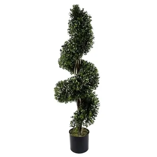 Leaf Chronione sztuczne drzewo topiary, 120 cm spirala buksowa UV - Sztuczne drzewka - miniaturka - grafika 1