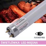 Taśmy LED - Świetlówka LED FLICKER FREE T8 G13 mięsna 60cm 10W 880lm w obudowie PC firmy Prescot - miniaturka - grafika 1