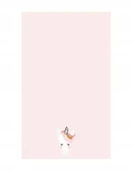 Okrycia kąpielowe dla dzieci - Różowy ręczniczek dla dzieci 30x50cm do twarzy i dłoni z motywem jednorożca - miniaturka - grafika 1