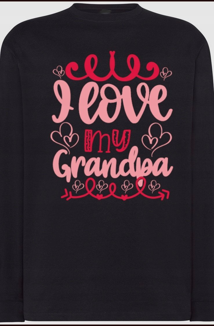 Dzień Dziadka Nadruk Prezent Longsleeve r.S