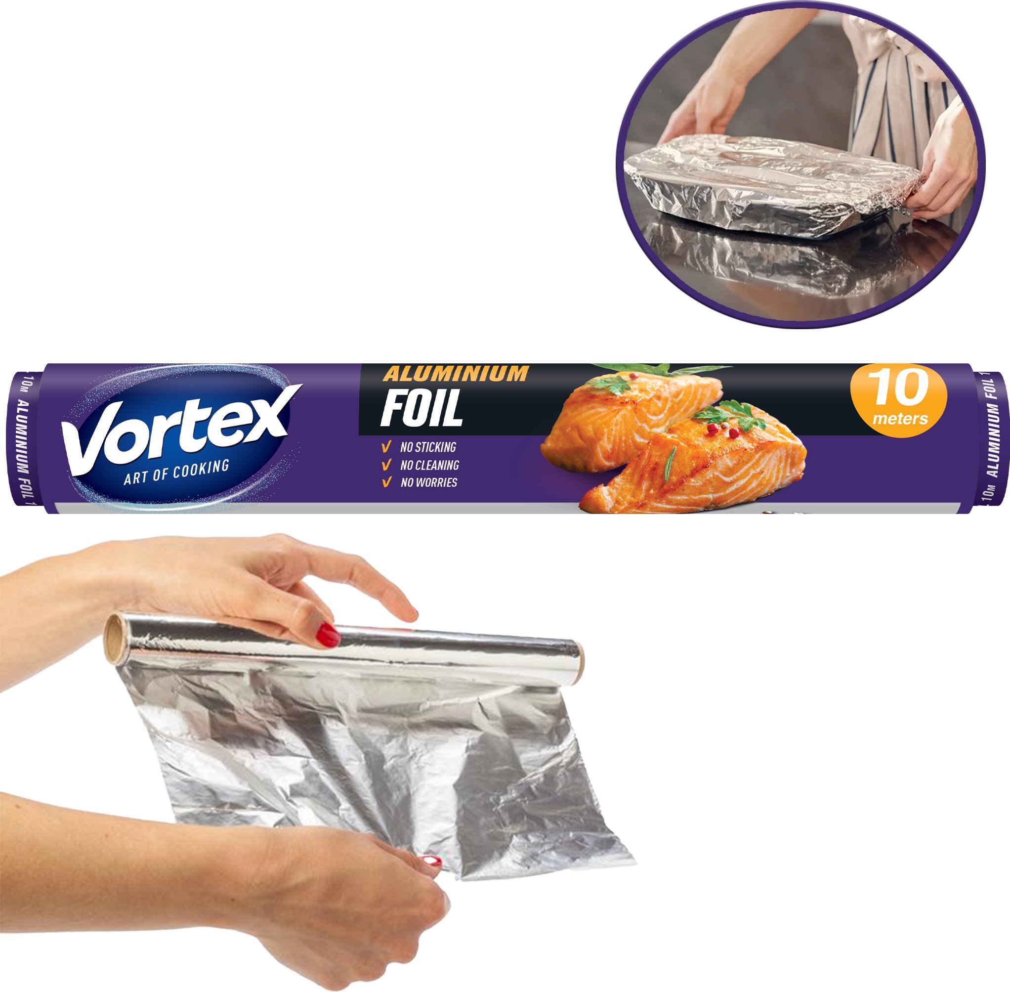 VORTEX Folia aluminiowa Standard 10 m