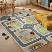 Dywany dla dzieci - Dywan dziecięcy Ulice 200x300 cm szary - miniaturka - grafika 1