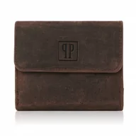Portfele - Mały Skórzany Portfel Damski Paolo Peruzzi T-11-Br - miniaturka - grafika 1