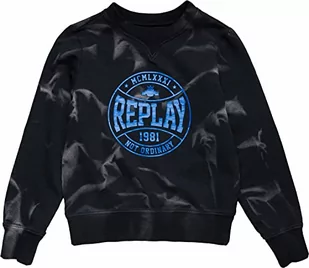 Replay Bluza chłopięca, 099 Blackboard, 4 lat - Bluzy dla chłopców - miniaturka - grafika 1