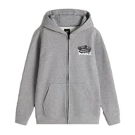 Bluzy męskie - Bluza Dziecięca VANS Old Skool FZ Cement Heather VN000MHT02F1 L - miniaturka - grafika 1