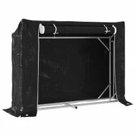 Wózki magazynowe - vidaXL Stojak na drewno opałowe z drutem stalowym, 151x40,5x110,5 cm - miniaturka - grafika 1