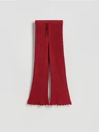 Spodnie damskie - Reserved - Dzianinowe spodnie - intenstywna czerwień - miniaturka - grafika 1