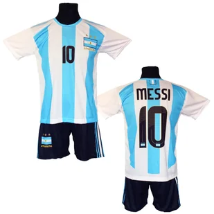 MESSI koszulka + spodenki ARGENTYNA dla dzieci - Piłka nożna - miniaturka - grafika 1