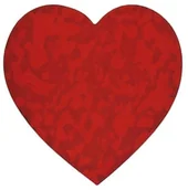 Szkolne artykuły papiernicze - Naklejki papierowe na taśmie Serce 500szt - miniaturka - grafika 1