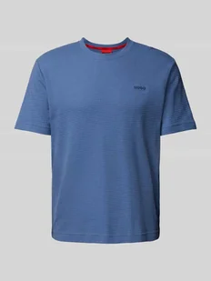 T-shirt z fakturowanym wzorem model ‘Austin’ - Koszulki męskie - miniaturka - grafika 1