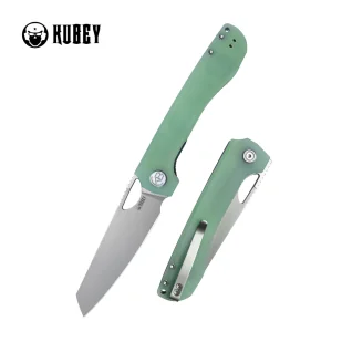 Nóż składany Kubey Elang Jade G10, Beadblasted AUS-10 by Sebastian Irawan (KU365C) - Noże - miniaturka - grafika 1