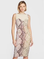 Sukienki - Guess Sukienka koktajlowa W3RK81 KAZS0 Kolorowy Slim Fit - miniaturka - grafika 1