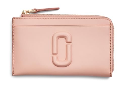 Marc Jacobs Skórzany portfel J Marc dla kobiet, różowy, jeden rozmiar, skórzany J Marc portfel zapinany na zamek błyskawiczny