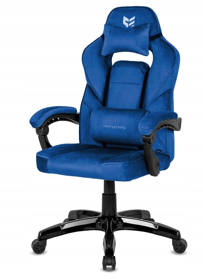Prototype Fotel obrotowy do biurka Titan Blue Alcantara Basic