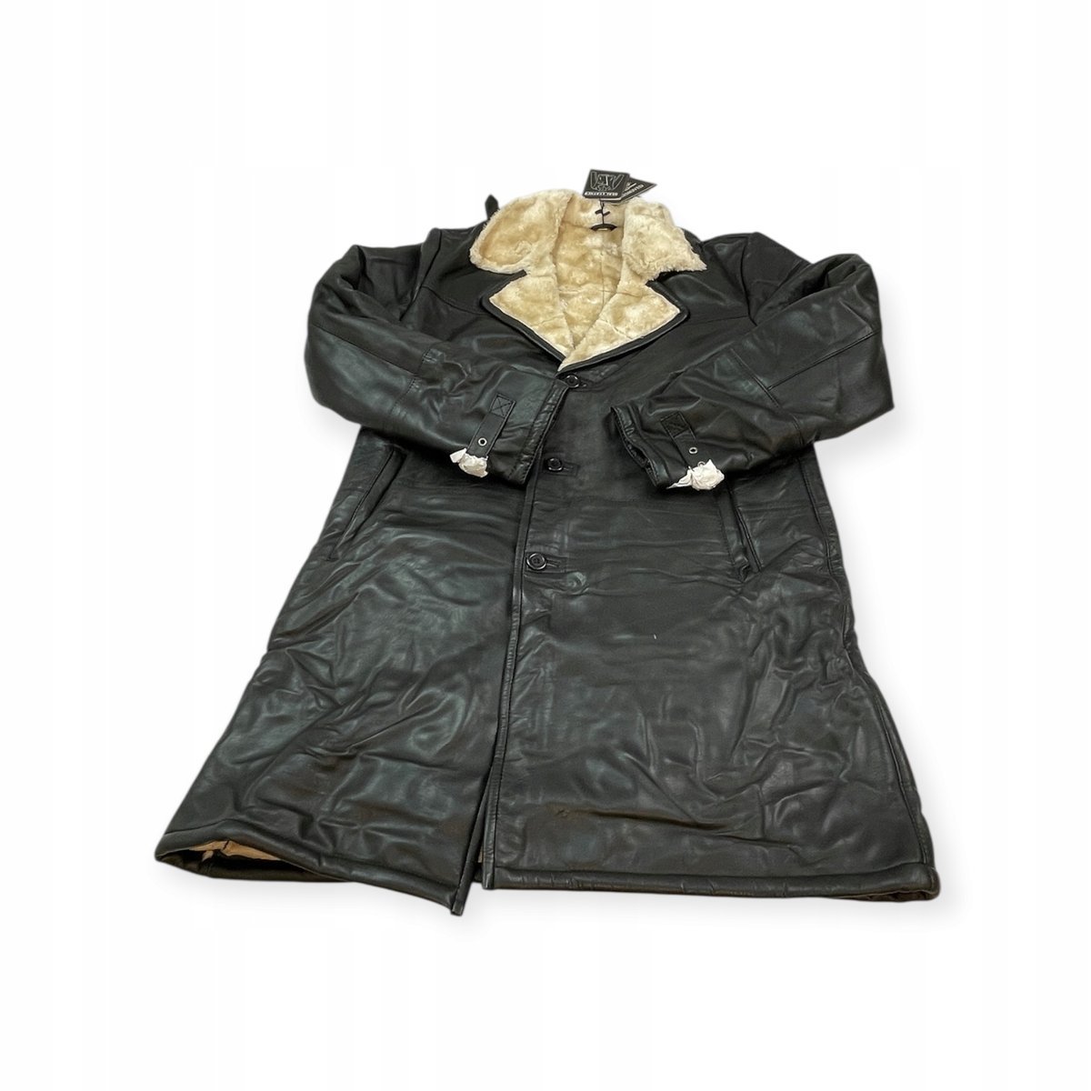 Skórzany płaszcz męski Real Leather L
