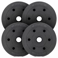 Hantle i ciężarki - MAXXIVA Zestaw obciążników 4 x 2,5 kg, cement, czarny - miniaturka - grafika 1