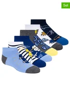 Skarpetki damskie - Skechers Skarpety (6 par) w kolorze granatowo-szaro-niebieskim - miniaturka - grafika 1