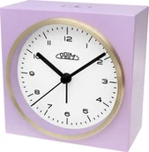 Zegary - Prim Budzik Prim C01.4430.26 fioletowy pastelowy cichy mechanizm 10 cm . - miniaturka - grafika 1