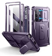 Etui i futerały do telefonów - Dexnor Etui do Samsung Galaxy S24 Ultra z wbudowaną osłoną kamery przesuwnej, ochrona wyświetlacza i podpórką, wytrzymałe etui na telefon komórkowy, ochrona ekranu i podpórka, wytrzymałe etui na - miniaturka - grafika 1