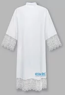 Szaty liturgiczne - Alba z gipiurą 20 cm biała - miniaturka - grafika 1