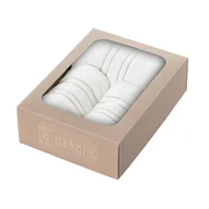 Ręczniki - Zestaw ręczników Gunnar 3szt. creamy white green - miniaturka - grafika 1