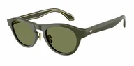 Okulary przeciwsłoneczne - Okulary Przeciwsłoneczne Giorgio Armani AR 8225 Solid Dark Green - miniaturka - grafika 1