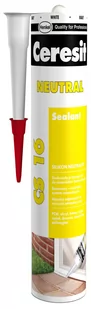 Silikon neutralny CS16 biały 280 ml Ceresit - Silikony - miniaturka - grafika 1