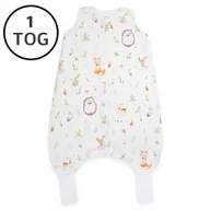 Śpiworki dla dzieci - OCIEPLANY ŚPIWOREK Z NOGAWKAMI 56-68 XS 1 TOG BAWEŁNA 100% PRODUKT POLSKI - miniaturka - grafika 1