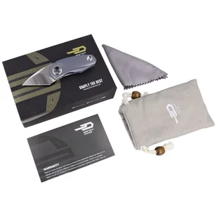 Nóż składany Bestech Tulip Frame Lock Blue Titanium, Stonewash / Satin M390 by Ostap Hel (BT1913B) - Noże - miniaturka - grafika 8