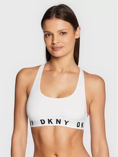 DKNY Biustonosz top DK4519 Biały - Biustonosze - miniaturka - grafika 1