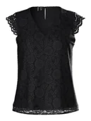 Koszulki i topy damskie - t-shirt donna pieces 17154614 olline black - miniaturka - grafika 1