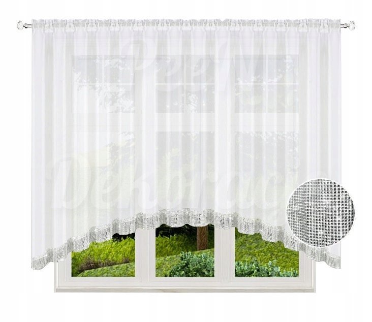 FIRANA GOTOWA WOAL 400x150 FIRANY BIAŁA CYRKONIE