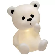 Lampy pozostałe - Atmosphera for kids Lampka nocna MIŚ biała 30 cm 174000 - miniaturka - grafika 1