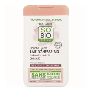 SO'BiO etic Krem pod prysznic i do kąpieli Mleko Ośle bez sulfate 450 ml - Kosmetyki do kąpieli - miniaturka - grafika 1