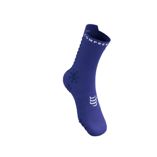 COMPRESSPORT Skarpetki do biegania trailowe ProRacing Socks V4 Trail dazzling blue/dress - Skarpetki sportowe męskie - miniaturka - grafika 2