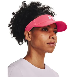 Damski daszek sportowy Under Armour UA Blitzing Visor - różowy - UNDER ARMOUR - Czapki i chusty sportowe damskie - miniaturka - grafika 1