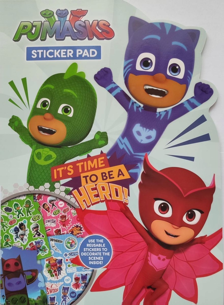 Pidżamersi PJ Masks Zestaw Naklejki Nalepki
