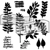 Scrapbooking - Szablon, zielnik, 30,5 cm - miniaturka - grafika 1