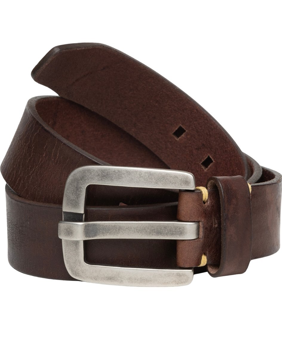 Lee 101 BELT szeroki pasek skórzany męski 105 cm brązowy skóra licowa