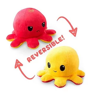 Maskotka Ośmiorniczka Dwustronna 40 cm – pomarańczowo różowa - Maskotki i pluszaki - miniaturka - grafika 1