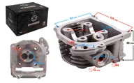 Części motocyklowe - Głowica 80cc skuter Huragan 5 krótkie zawory - miniaturka - grafika 1