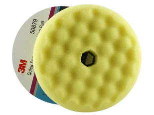 3M Dwustronna gąbka polerska żółta, waflowa 150mm - Akcesoria do mycia samochodu - miniaturka - grafika 1
