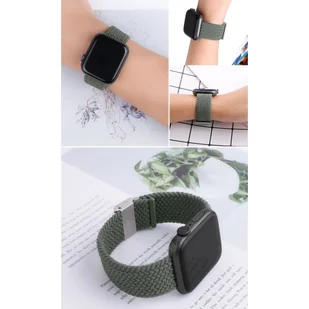 Strap Fabric opaska do Watch 7 / 6 / SE / 5 / 4 / 3 / 2 (41mm / 40mm / 38mm) pleciony materiałowy pasek bransoletka do zegarka wzór 6 - Etui i futerały do telefonów - miniaturka - grafika 5