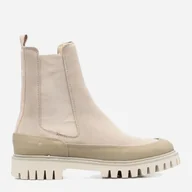 Botki damskie - Sztyblety damskie skórzane Tommy Hilfiger FW0FW06538AEG 41 Beżowe (8720117806679). Buty za kostkę damskie - miniaturka - grafika 1