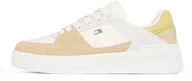 Koszulki i topy damskie - TOMMY HILFIGER Damskie buty do koszykówki ESSENTIAL Low Top, biały (starożytny biały/gliniany kamyk), 7 UK, Biały starożytny biały gliniany kamyk, 41 EU - miniaturka - grafika 1