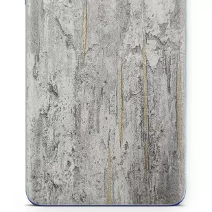 Folia naklejka skórka strukturalna na TYŁ do Apple iPhone 4 -  Beton Złote Paski - apgo SKINS - Folie ochronne do telefonów - miniaturka - grafika 1