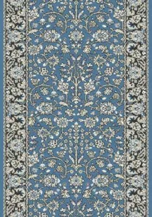 Chodnik polski Agnella Isfahan ITAMAR niebieski wełna - Dywany - miniaturka - grafika 1