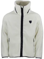 Odzież trekkingowa męska - Peak Mountain Kurtka polarowa "Camay" w kolorze kremowym - miniaturka - grafika 1